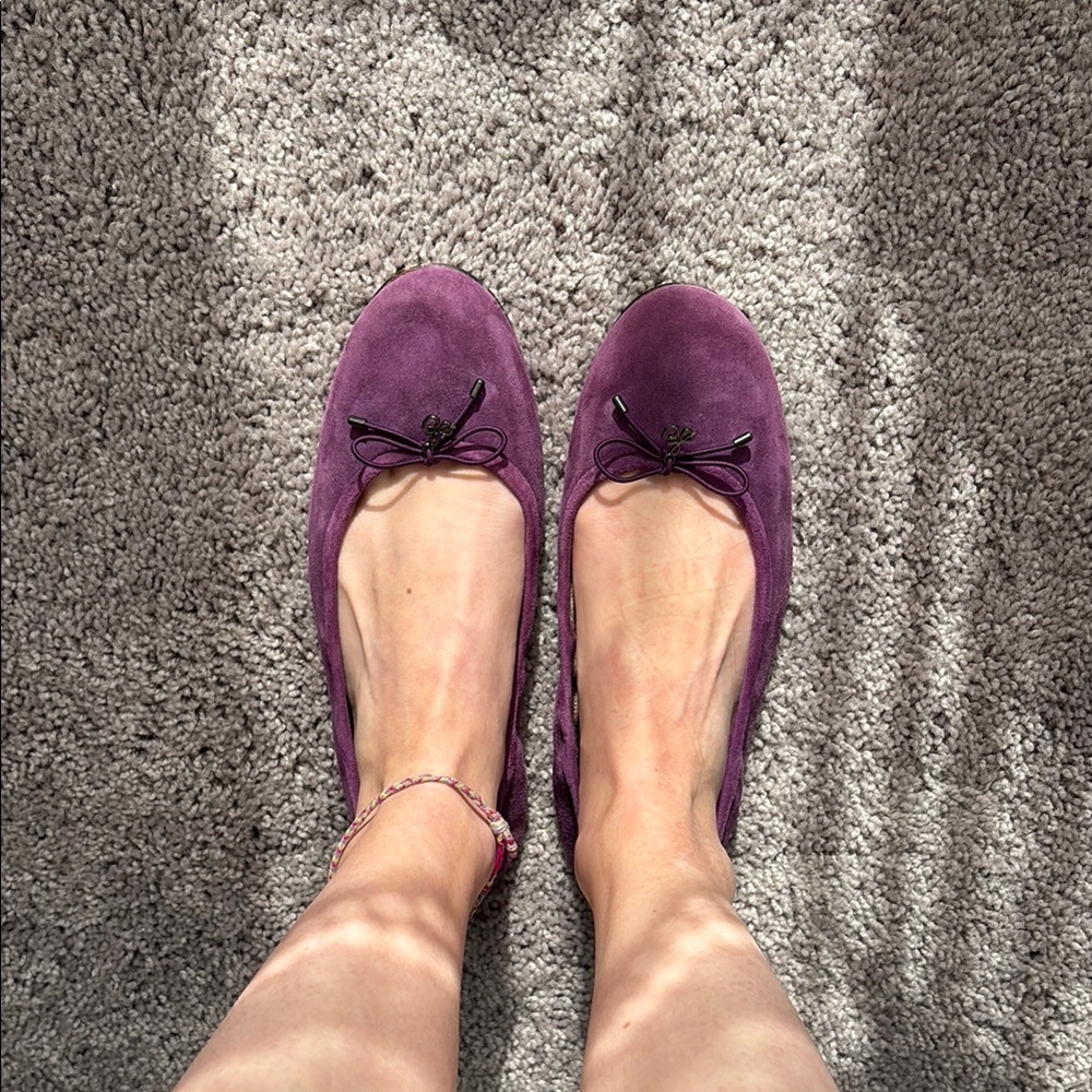 Sam Edelman Purple Suede Ballet Flats